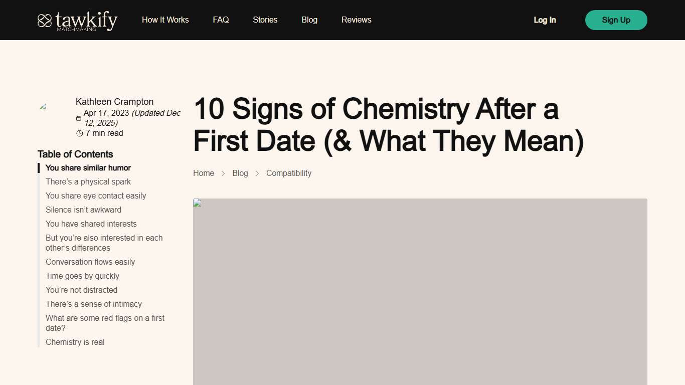 10 Signs of Chemistry After a First Date (& What They Mean) Blog Tawkify